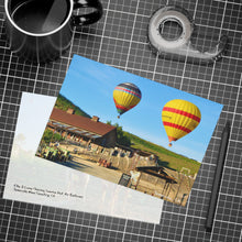 Scoobylife Spring Hot Air Balloons Temecula 7.25 x 5.25 Postcard (envelopes included)