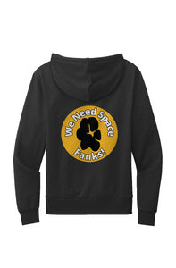 Scoobylife We Need Space Training Paw Organic Cotton French Hoodie Gray or Black