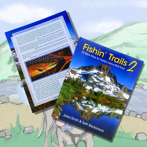 Scoobylife XL Black Collapsible Dog Bowl & Fishin' Trails 2 - 25 More Hikes for Eastern Sierra Wild Trout Book Gift Set